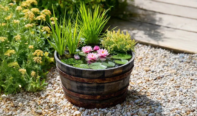 Pond in a Pot: Add an Aquatic Touch