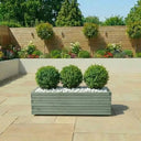 Pine Raised Wooden Trough Planter with Feet