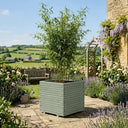 Wooden Pine Raised Cube Planter #60cm(L) x 60cm(W) x 60cm(H) #Green