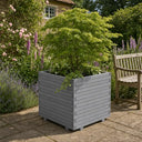 Wooden Pine Raised Cube Planter #80cm(L) x 80cm(W) x 80cm(H) #Grey