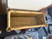 Sample of bamboo tall trough planter + 2 extra bases