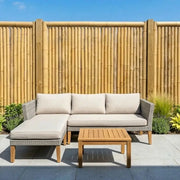 Bamboo Fence Panel Framed Half Round Jumbo