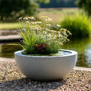 Zinc Galvanised Round Bowl Planter