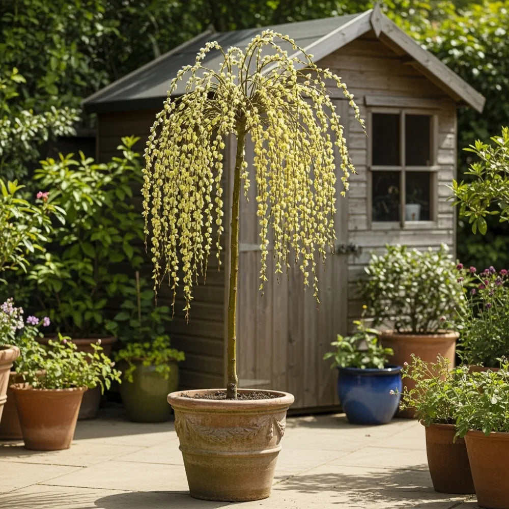 4ft Kilmarnock Dwarf Weeping Willow Tree Salix Caprea 5L Pot 4ft-kilmarnock-dwarf-weeping-willow-tree-salix-caprea-5l-pot