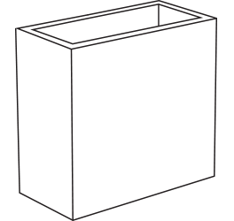 long tall trough select white