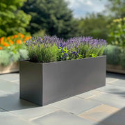 long tall trough tall outdoor planters large flower pot woven wood
