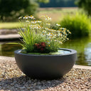 Zinc Galvanised Round Bowl Planter