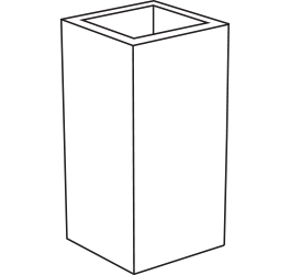 tall square select white