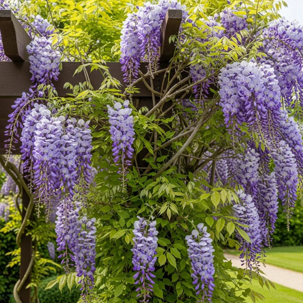 chinese weeping blue wisteria potted plant 6ft Mature Grafted Chinese Wisteria | Wisteria Sinensis