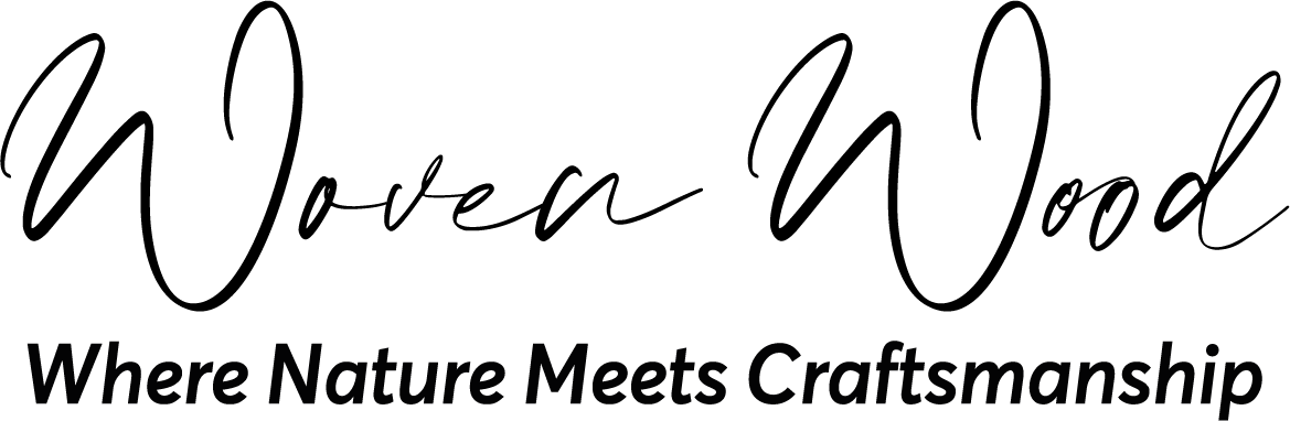 woven wood logo slogan