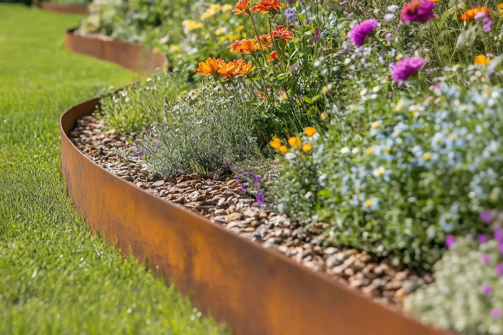 corten lawn edging