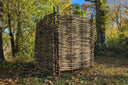 compost bin in woodland