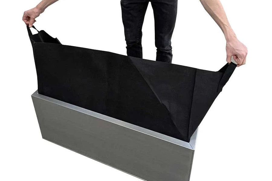 Man Fixing Grow Bag