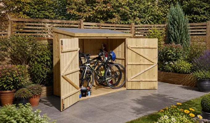 Wooden Bike Storage