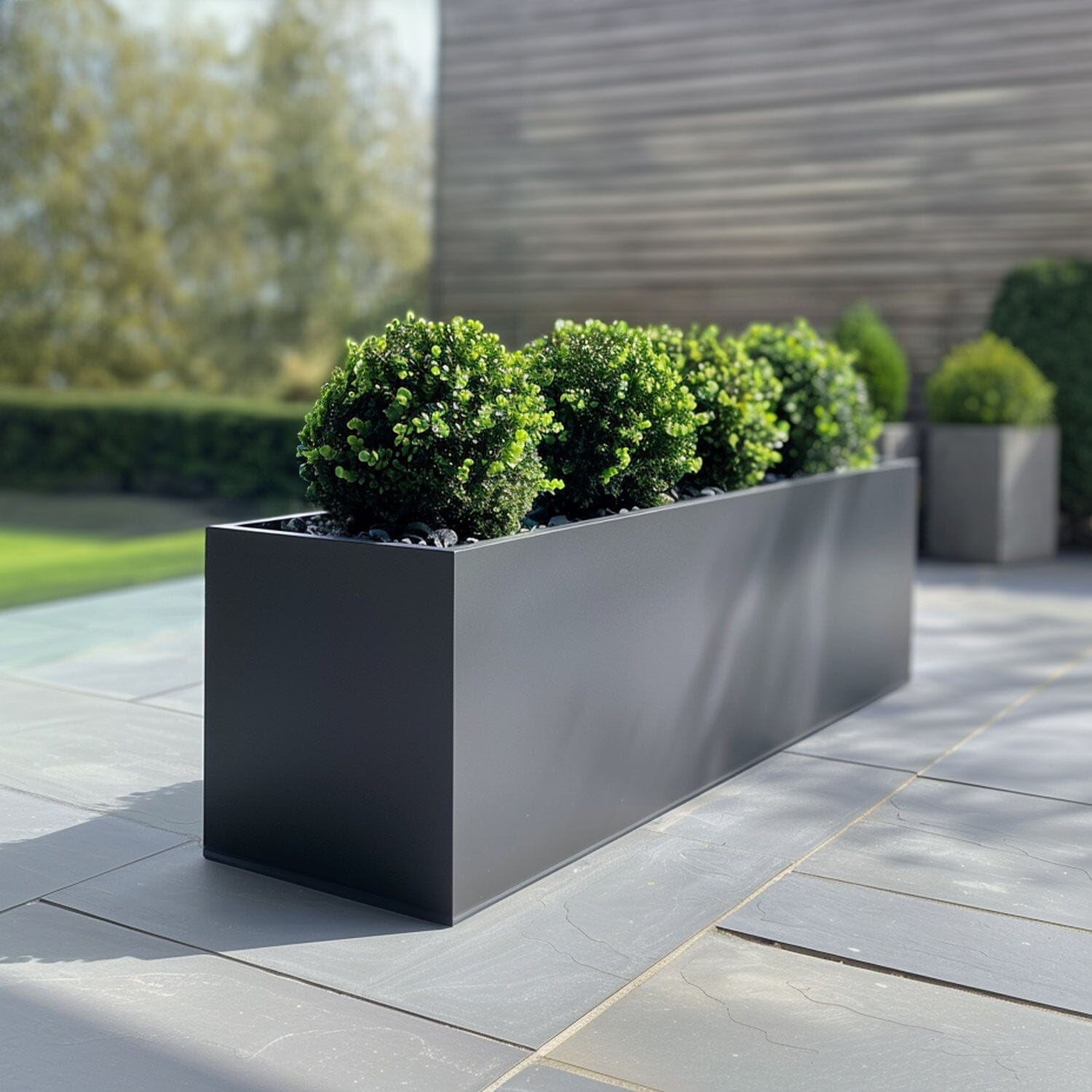 1m Zinc Trough Planters