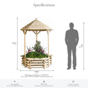 Wishing Well Planter #122cm(L) x 122cm(W) x 201cm(H)