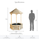 Wishing Well Fountain #122cm(L) x 122cm(W) x 201cm(H)