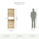 Slatted Wall Planter #60cm(L) x 18(W) x 180(H)