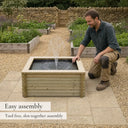 Square Wishing Well Fountain #91cm(L) x 91cm(W) x 51cm(H)