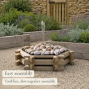 Pebble Fountain #65cm(L) x 65cm(W) x 20cm(H)