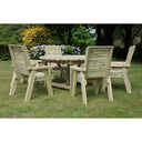 Ergo Round Table Set Six Seater 4
