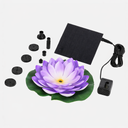 2.5W Floating Solar Pond In A Pot Purple Lily Fountain Pump
