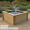 Square Wishing Well Fountain #91cm(L) x 91cm(W) x 51cm(H)