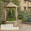 Wishing Well Planter #122cm(L) x 122cm(W) x 201cm(H)