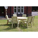 Ergo Round Table Set Six Seater 6