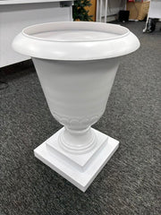 Sample Zinc Galvanised white Garden Urn planter