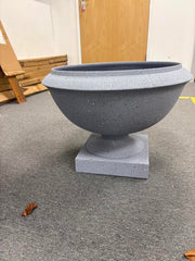 Sample Zinc Galvanised Grey stone Garden Urn planter