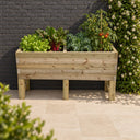 Raised Super Heavy Duty Veg Trough planted in a garden setting (VEG02)