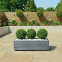 Pine Raised Wooden Trough Planter with Feet