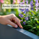 120cm Zinc Galvanised Matte Grey Trough Planter