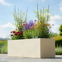 120cm Zinc Galvanised Cream Trough Planter - image 10