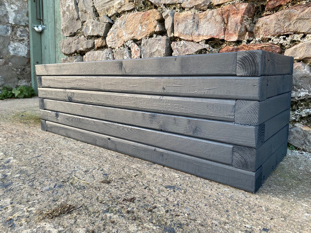 120cm Customisable Wooden Trough Planter