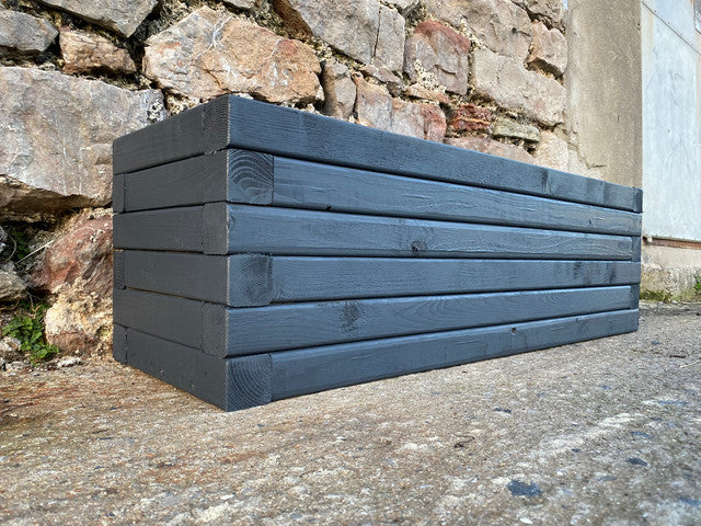 120cm Customisable Wooden Trough Planter