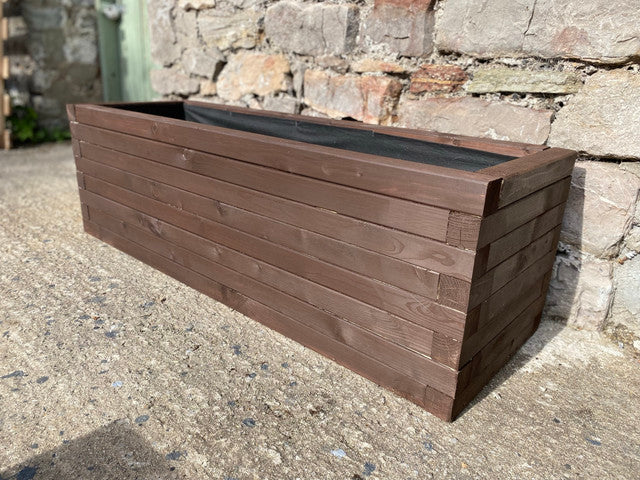 120cm Customisable Wooden Trough Planter