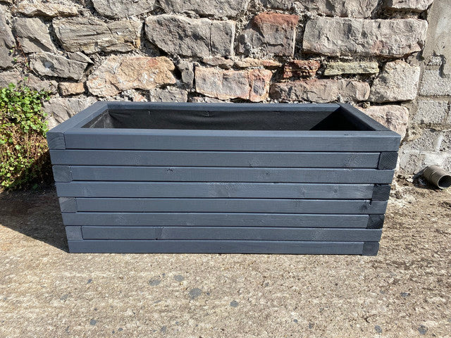 120cm Customisable Wooden Trough Planter