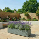 Pine Raised Wooden Trough Planter with Feet