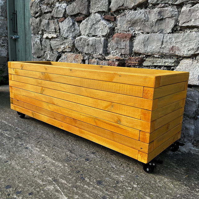 150cm Customisable Wooden Trough Planter