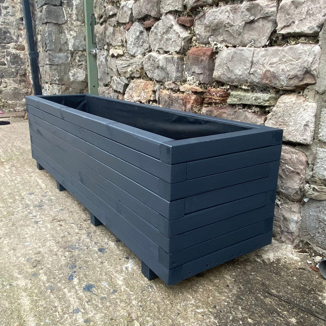 150cm Customisable Wooden Trough Planter