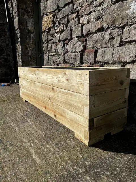 180cm Customisable Wooden Trough Planter