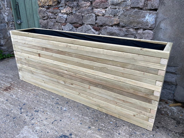 180cm Customisable Wooden Trough Planter