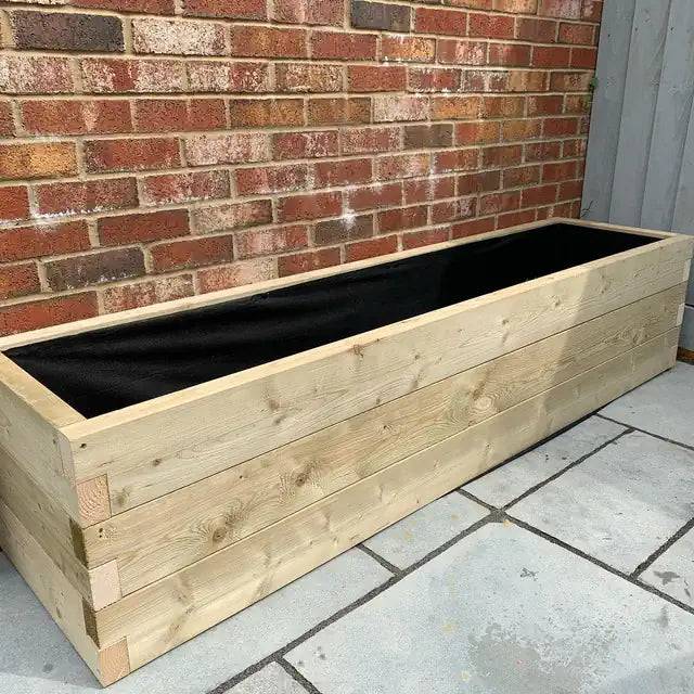 210cm Customisable Wooden Trough Planter