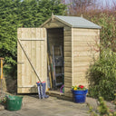 4' x 3' Premier Shiplap Windowless Single Door Apex Shed