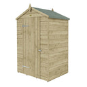 4' x 3' Premier Shiplap Windowless Single Door Apex Shed