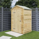 4' x 3' Traditional Overlap Windowless Single Door Apex Shed