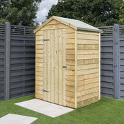 4' x 3' Traditional Overlap Windowless Single Door Apex Shed