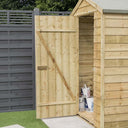 4' x 3' Traditional Overlap Windowless Single Door Apex Shed